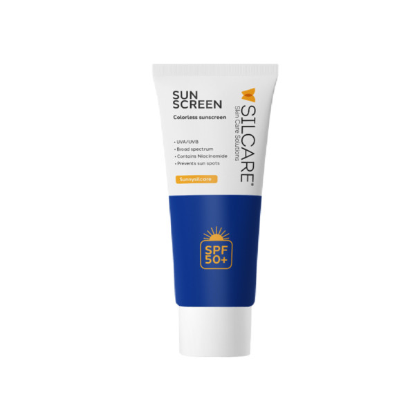 کرم ضدآفتاب +SPF 50 بی رنگ سیلکر