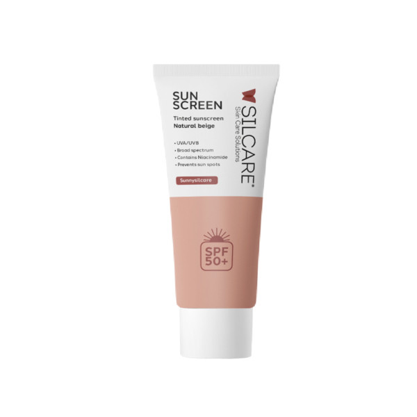 کرم ضدآفتاب +SPF 50 بژ طبیعی سیلکر