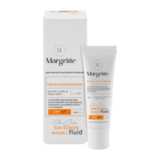 فلوئید ضد آفتاب بی رنگ با SPF50 مناسب پوست نرمال تا خشک مارگریت